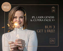 Load image into Gallery viewer, Day 2: IPL/Laser Genesis/Excel V+ for Face, Neck &amp; Décolleté - Buy 3 Get 1 Free
